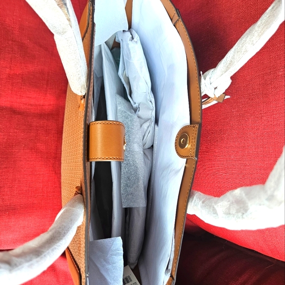 Michael Kors Kali Large Shoulder Tote W/ Laptop Case Vegan Leather Luggage - Picture 5 of 14